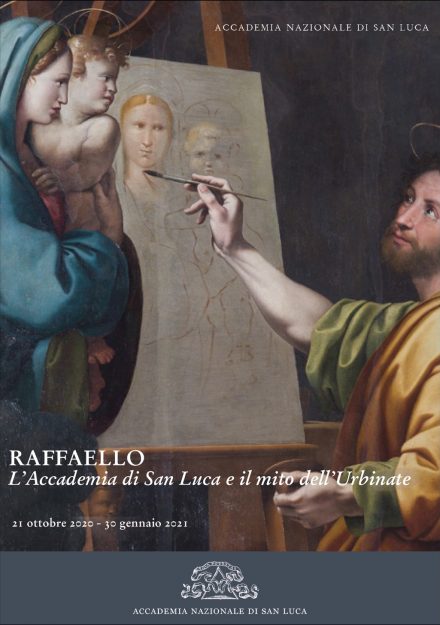 Accademia di San Luca - Raffaello. L'Accademia di San Luca e il mito dell'Urbinate.png locandina mostra